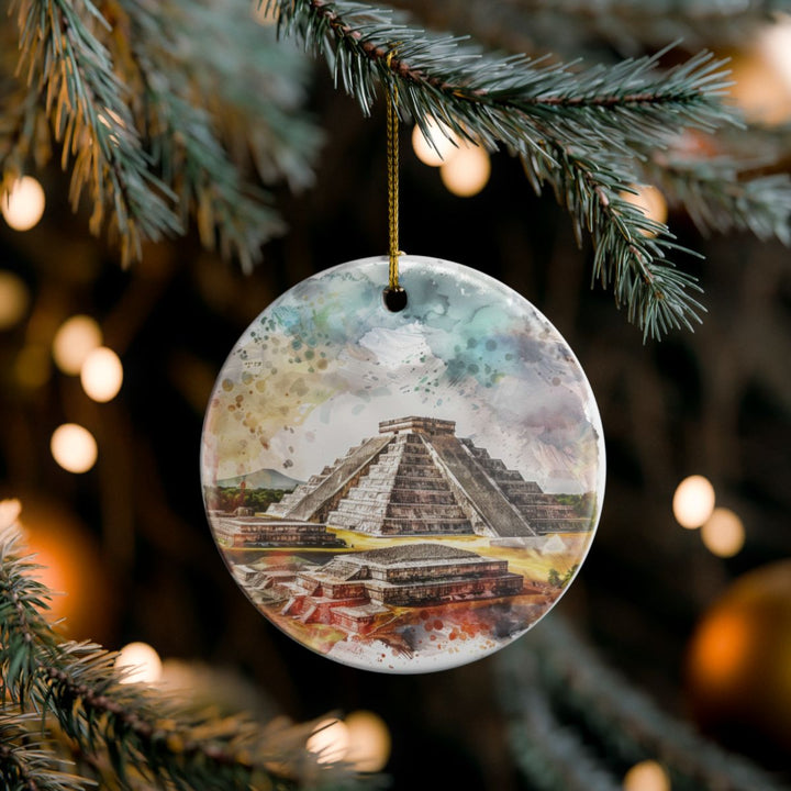 Teotihuacan Ornament: Unique Teotihuacan Souvenir, Teotihuacan Xmas Decor, and Authentic Teotihuacan Gift