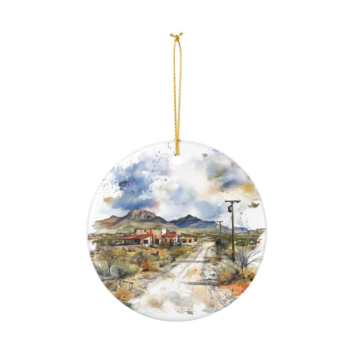 Terlingua Texas USA Ornament: Unique Terlingua Souvenir, Terlingua Texas Xmas Decor, and Authentic Terlingua Gift