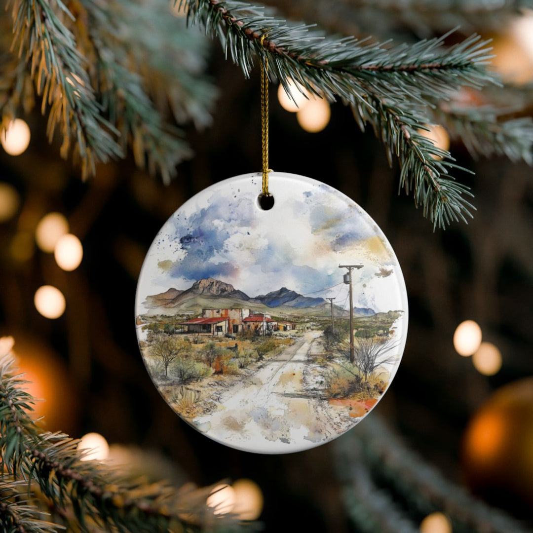 Terlingua Texas USA Ornament: Unique Terlingua Souvenir, Terlingua Texas Xmas Decor, and Authentic Terlingua Gift
