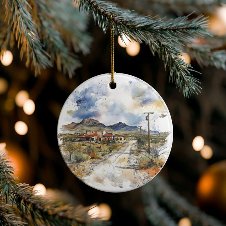 Terlingua Texas USA Ornament: Unique Terlingua Souvenir, Terlingua Texas Xmas Decor, and Authentic Terlingua Gift