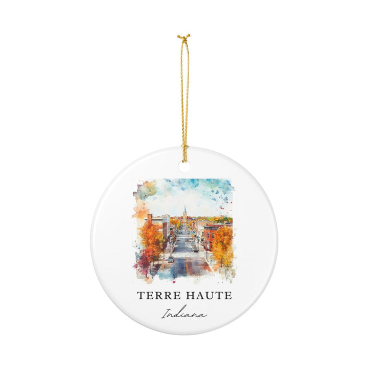 Terre Haute Ornament: Unique Terre Haute Souvenir, Terre Haute Xmas Decor, and Authentic Terre Haute Gift