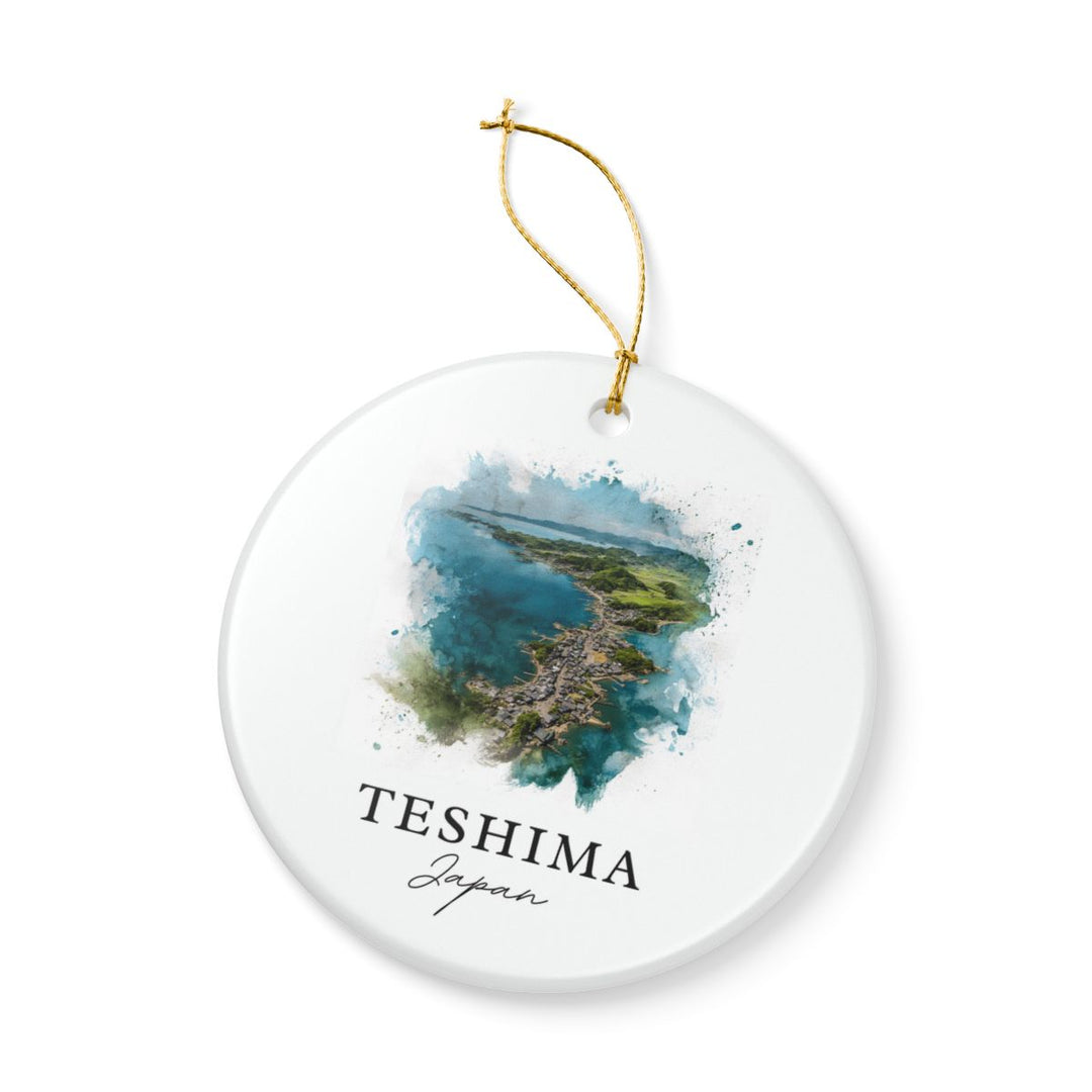 Teshima Japan Ornament: Unique Teshima Souvenir, Teshima Japan Xmas Decor, and Authentic Teshima Gift