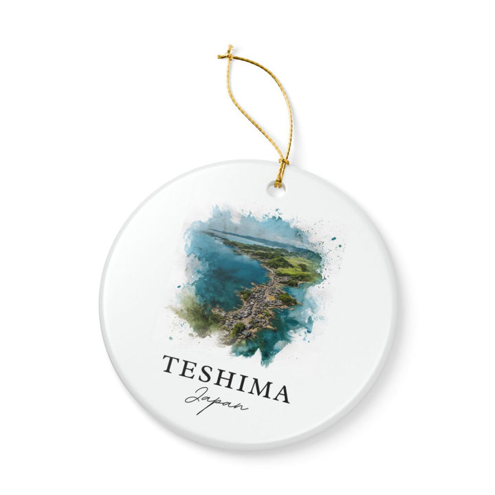Teshima Japan Ornament: Unique Teshima Souvenir, Teshima Japan Xmas Decor, and Authentic Teshima Gift