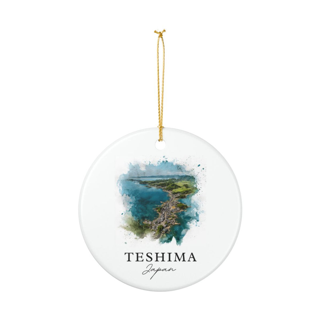Teshima Japan Ornament: Unique Teshima Souvenir, Teshima Japan Xmas Decor, and Authentic Teshima Gift