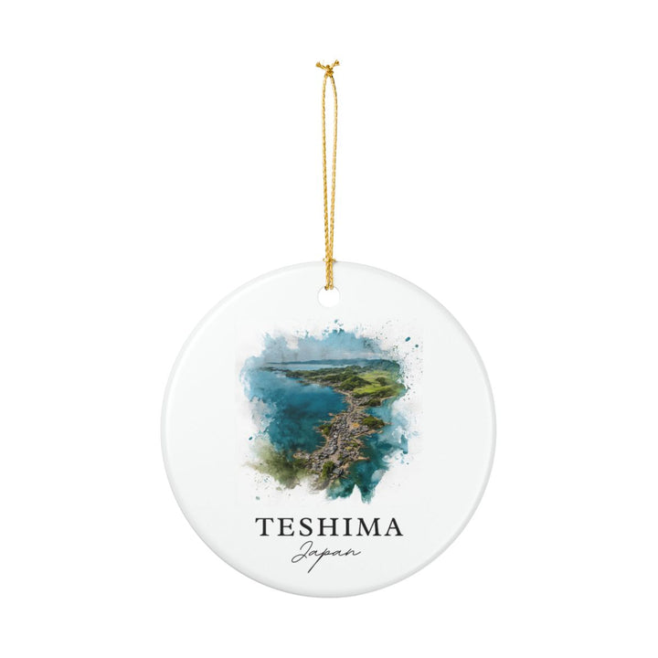 Teshima Japan Ornament: Unique Teshima Souvenir, Teshima Japan Xmas Decor, and Authentic Teshima Gift