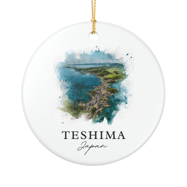 Teshima Japan Ornament: Unique Teshima Souvenir, Teshima Japan Xmas Decor, and Authentic Teshima Gift