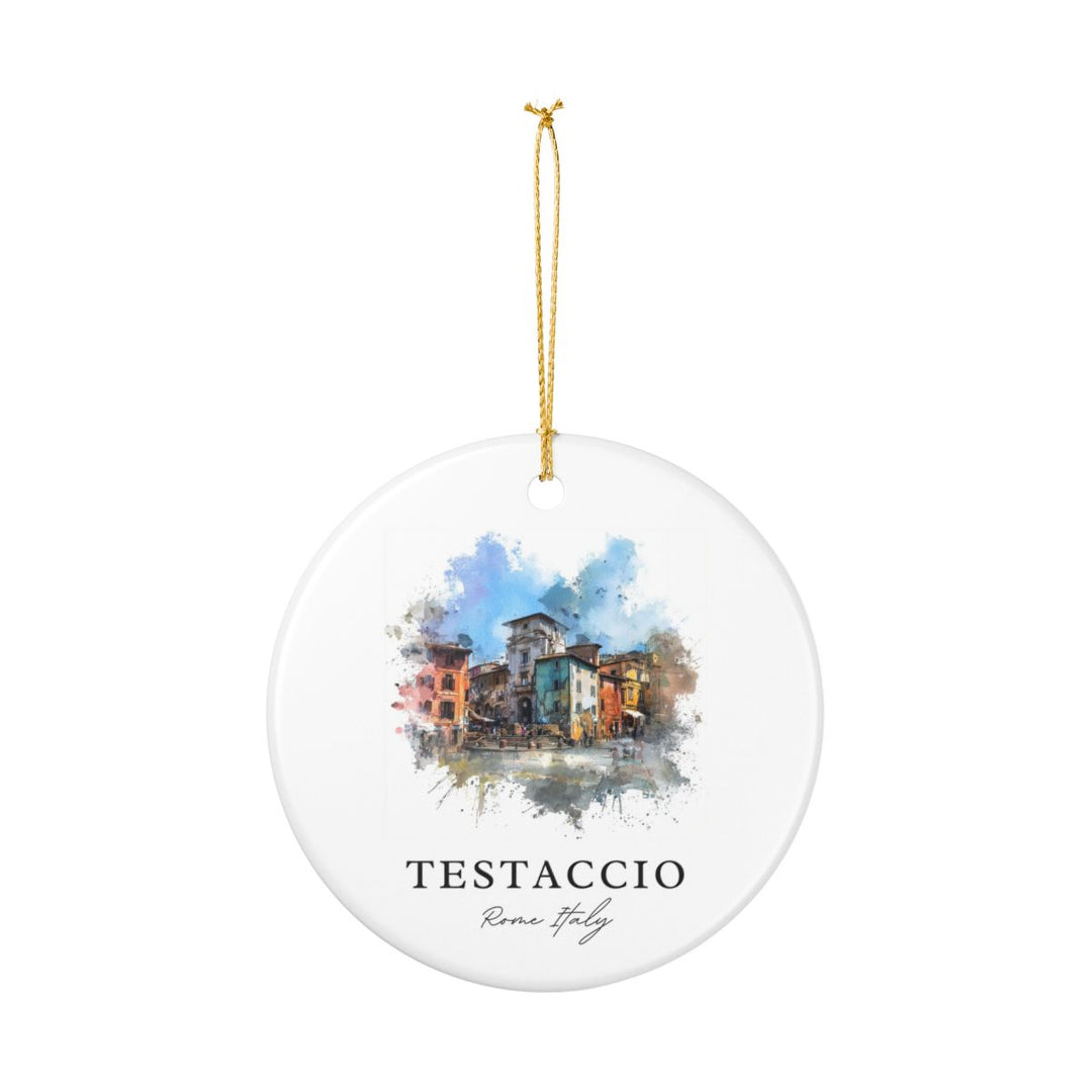 Testaccio Rome Italy Ornament: Unique Testaccio Rome Souvenir, Testaccio Rome Italy Xmas Decor, and Authentic Testaccio Rome Gift