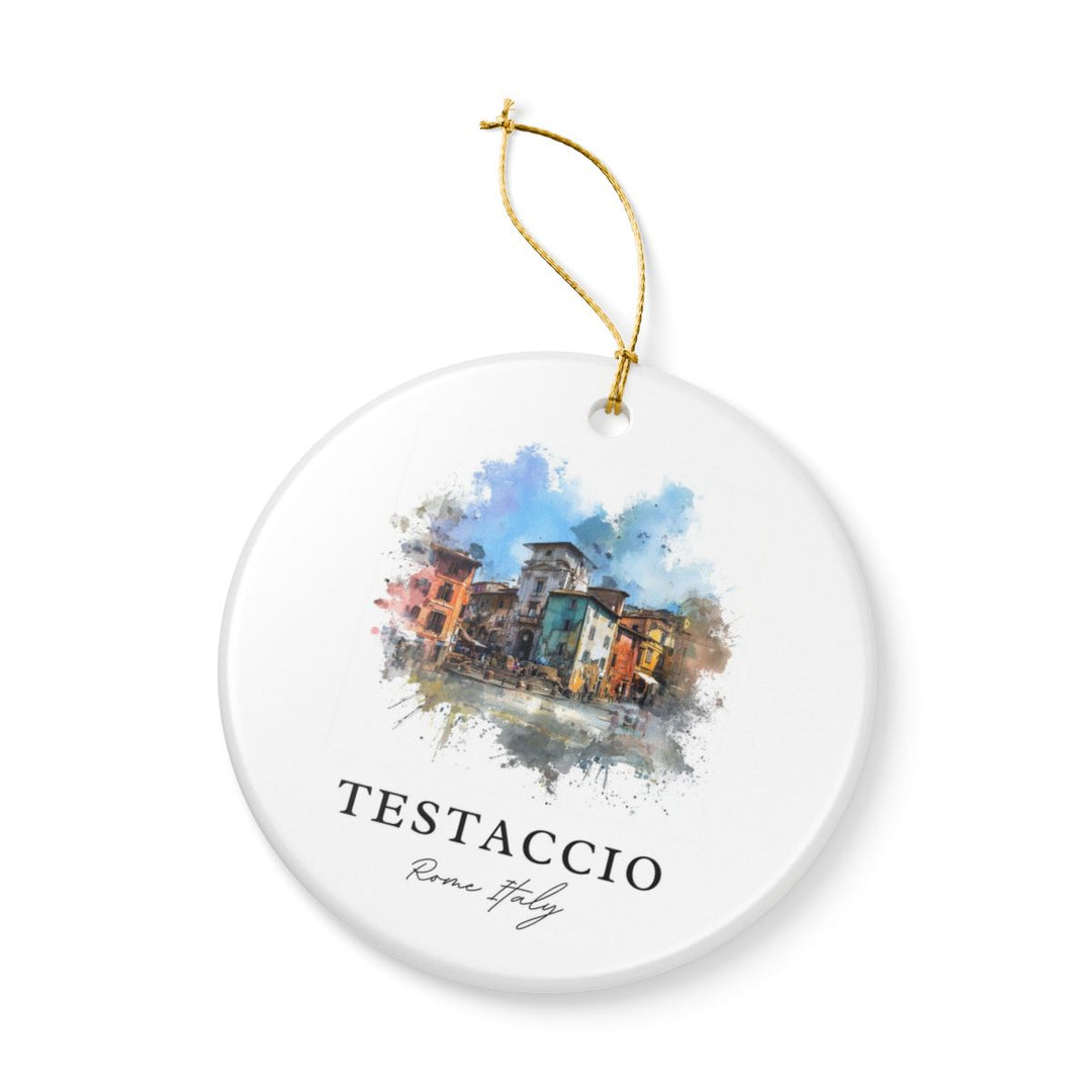 Testaccio Rome Italy Ornament: Unique Testaccio Rome Souvenir, Testaccio Rome Italy Xmas Decor, and Authentic Testaccio Rome Gift