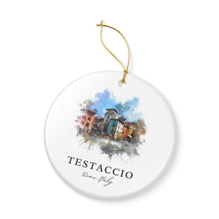 Testaccio Rome Italy Ornament: Unique Testaccio Rome Souvenir, Testaccio Rome Italy Xmas Decor, and Authentic Testaccio Rome Gift