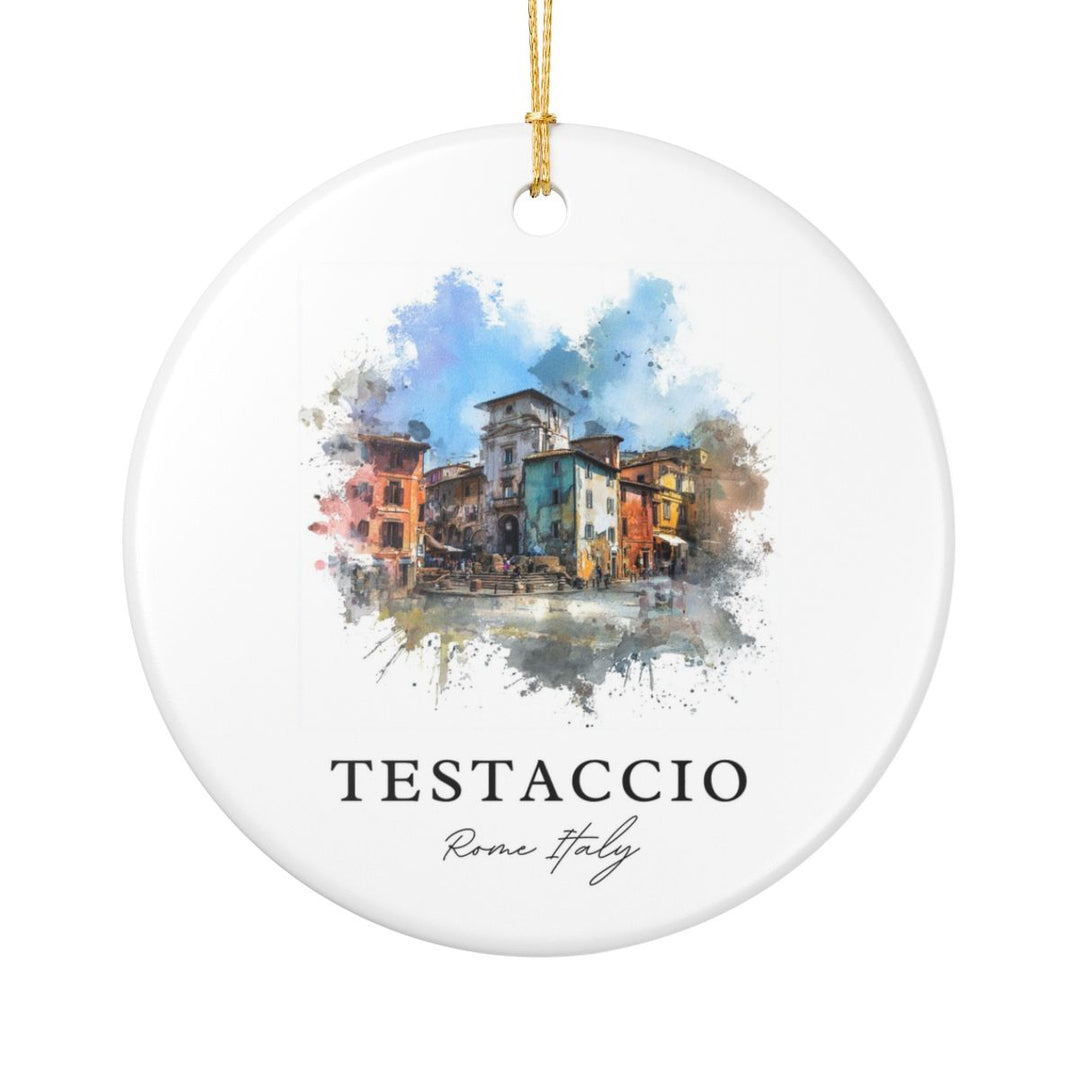 Testaccio Rome Italy Ornament: Unique Testaccio Rome Souvenir, Testaccio Rome Italy Xmas Decor, and Authentic Testaccio Rome Gift