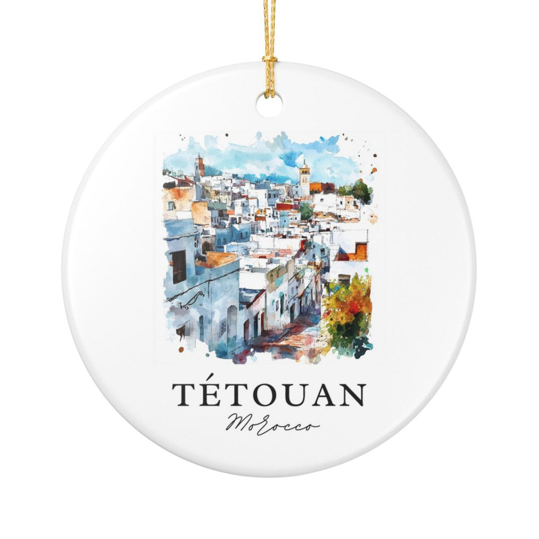Tétouan Morocco Ornament: Unique Tétouan Souvenir, Tétouan Morocco Xmas Decor, and Authentic Tétouan Gift
