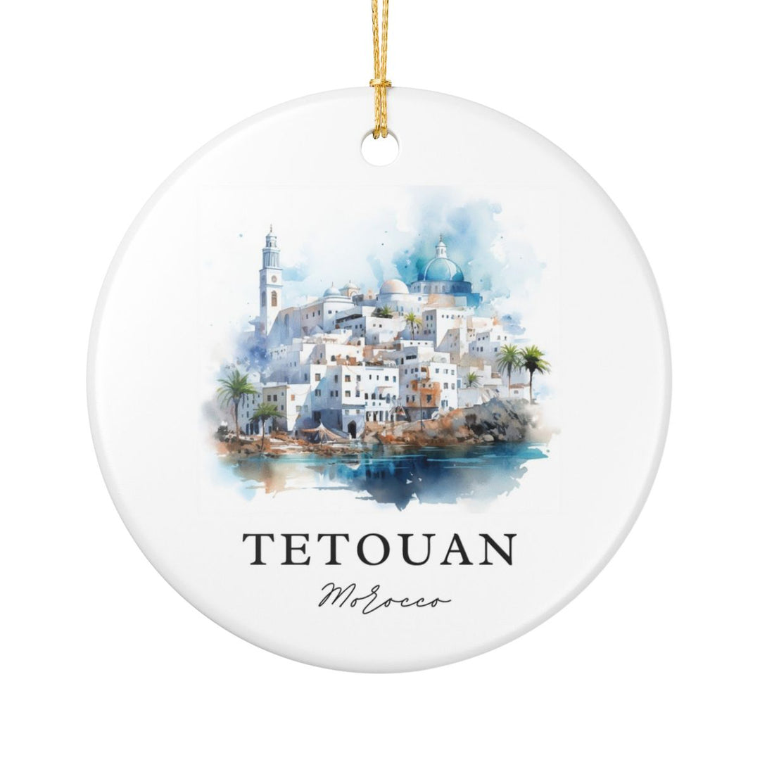 Tetouan Morocco Ornament: Unique Tetouan Souvenir, Tetouan Morocco Xmas Decor, and Authentic Tetouan Gift