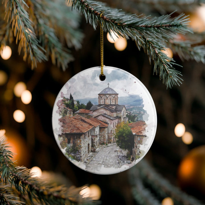 Tetovo North Macedonia Ornament: Unique Tetovo North Macedonia Souvenir, Tetovo North Macedonia Xmas Decor, and Authentic Tetovo North Macedonia Gift