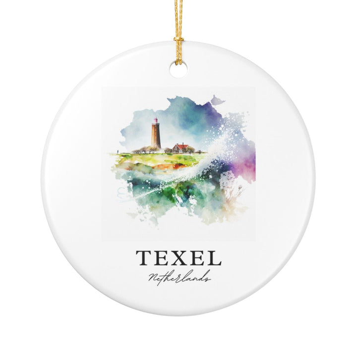 Texel Netherlands Ornament: Unique Texel Souvenir, Texel Netherlands Xmas Decor, and Authentic Texel Gift