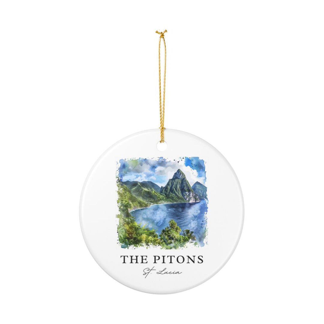 The Pitons St Lucia Ornament | Christmas Travel Souvenir Gift