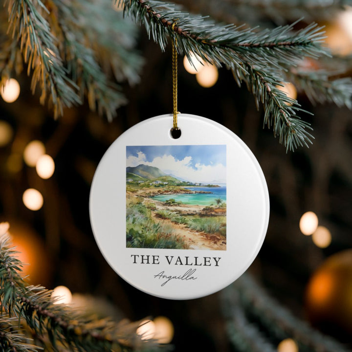The Valley Anguilla Ornament: Unique The Valley Anguilla Souvenir, The Valley Anguilla Xmas Decor, and Authentic The Valley Anguilla Gift
