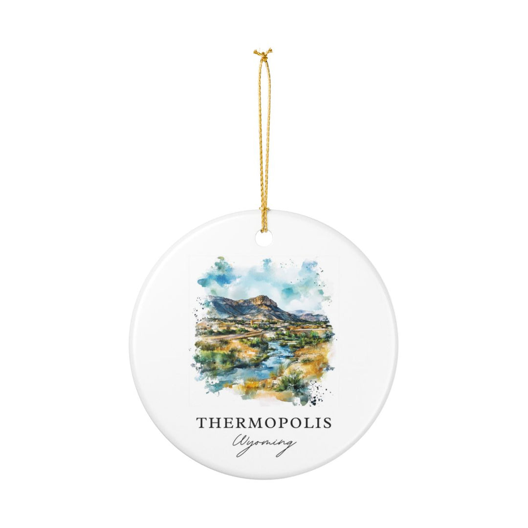 Thermopolis Wyoming Ornament: Unique Thermopolis Souvenir, Thermopolis Wyoming Xmas Decor, and Authentic Thermopolis Gift