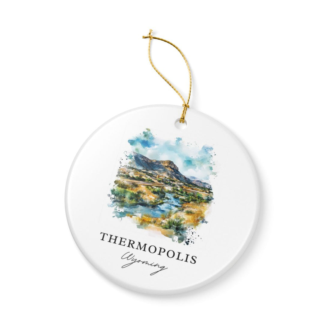 Thermopolis Wyoming Ornament: Unique Thermopolis Souvenir, Thermopolis Wyoming Xmas Decor, and Authentic Thermopolis Gift