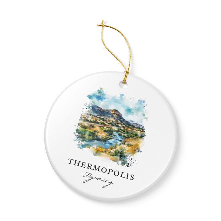 Thermopolis Wyoming Ornament: Unique Thermopolis Souvenir, Thermopolis Wyoming Xmas Decor, and Authentic Thermopolis Gift