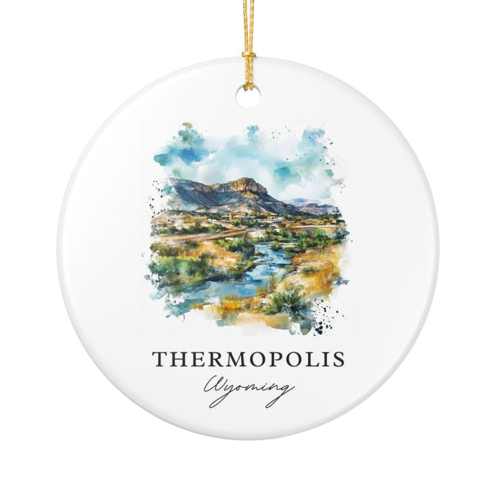 Thermopolis Wyoming Ornament: Unique Thermopolis Souvenir, Thermopolis Wyoming Xmas Decor, and Authentic Thermopolis Gift