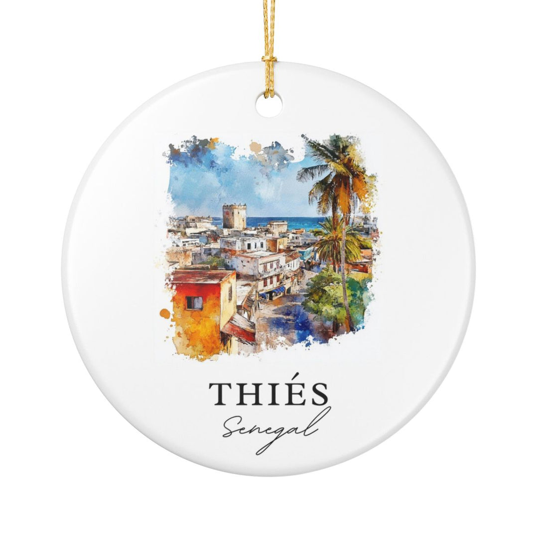 Thiés Senegal Ornament: Unique Thiés Souvenir, Thiés Senegal Xmas Decor, and Authentic Thiés Gift