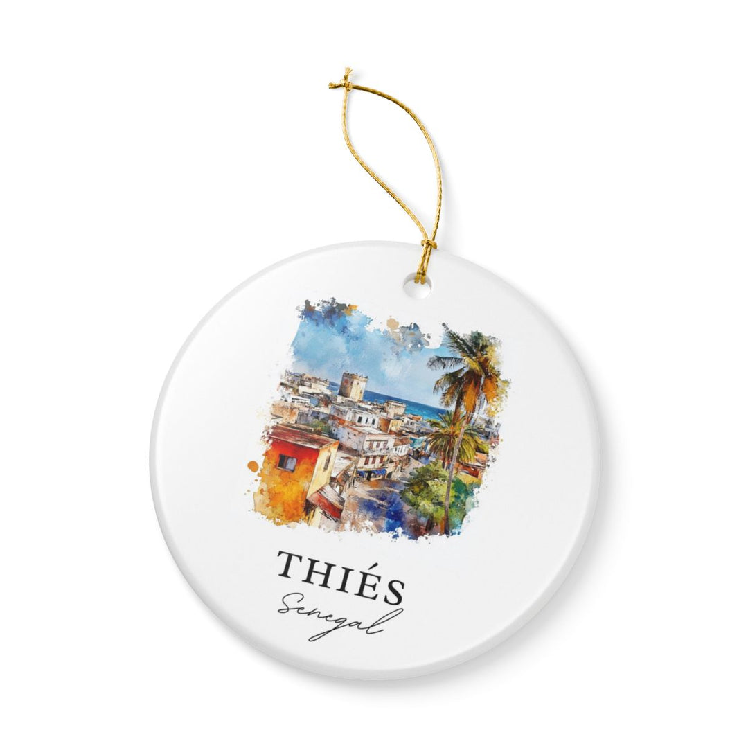 Thiés Senegal Ornament: Unique Thiés Souvenir, Thiés Senegal Xmas Decor, and Authentic Thiés Gift