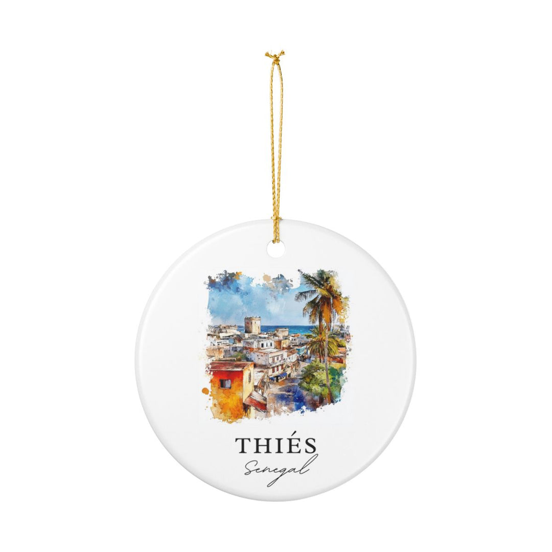 Thiés Senegal Ornament: Unique Thiés Souvenir, Thiés Senegal Xmas Decor, and Authentic Thiés Gift