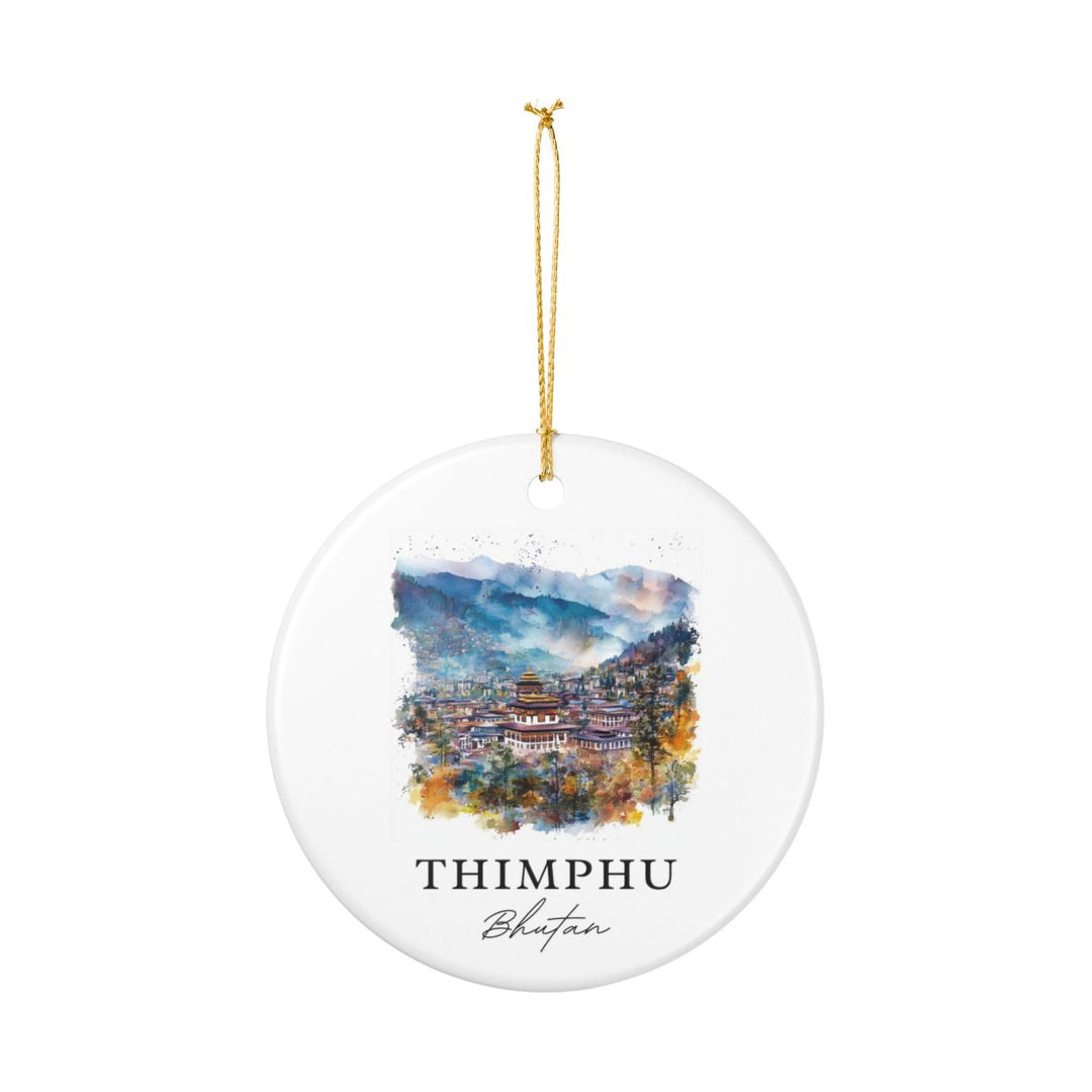 Thimphu Bhutan Ornament: Unique Thimphu Bhutan Souvenir, Thimphu Bhutan Xmas Decor, and Authentic Thimphu Bhutan Gift