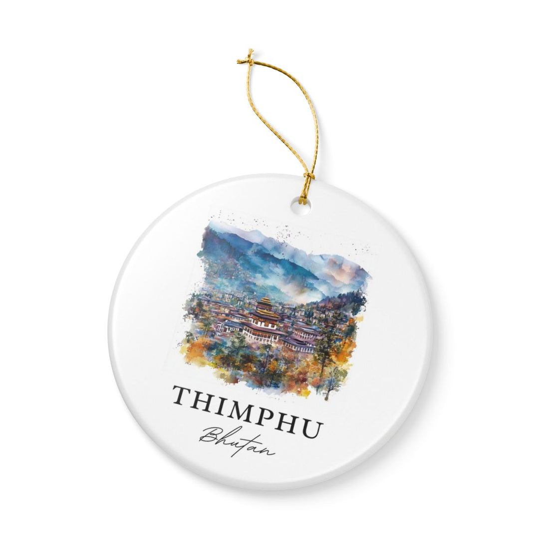 Thimphu Bhutan Ornament: Unique Thimphu Bhutan Souvenir, Thimphu Bhutan Xmas Decor, and Authentic Thimphu Bhutan Gift