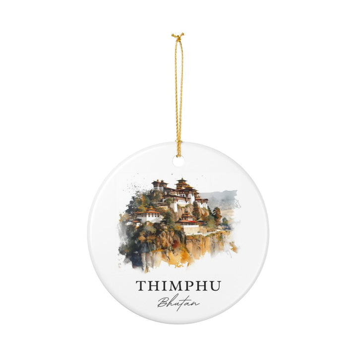 Thimphu Bhutan Ornament: Unique Thimphu Bhutan Souvenir, Thimphu Bhutan Xmas Decor, and Authentic Thimphu Bhutan Gift