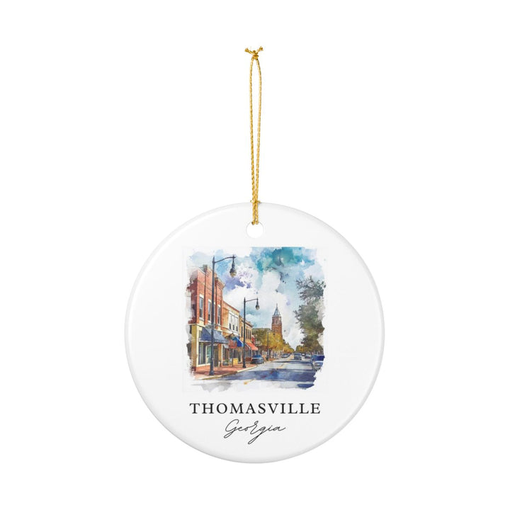 Thomasville Georgia Ornament: Unique Thomasville Souvenir, Thomasville Georgia Xmas Decor, and Authentic Thomasville Gift