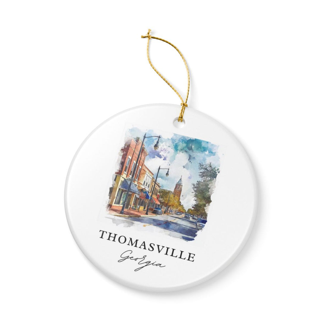 Thomasville Georgia Ornament: Unique Thomasville Souvenir, Thomasville Georgia Xmas Decor, and Authentic Thomasville Gift