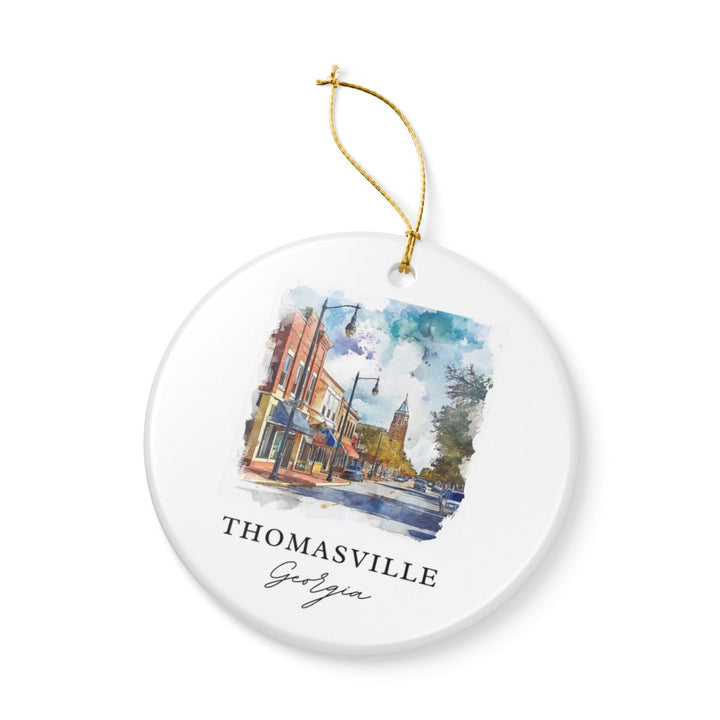 Thomasville Georgia Ornament: Unique Thomasville Souvenir, Thomasville Georgia Xmas Decor, and Authentic Thomasville Gift
