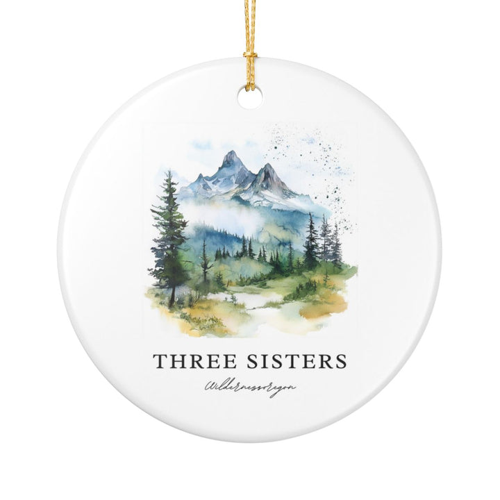 Three Sisters Wildernessoregon Ith Ornament: Unique Three Sisters Wildernessoregon Ith Souvenir, Three Sisters Wildernessoregon Ith Xmas Decor