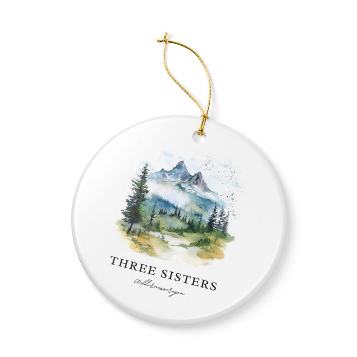 Three Sisters Wildernessoregon Ith Ornament: Unique Three Sisters Wildernessoregon Ith Souvenir, Three Sisters Wildernessoregon Ith Xmas Decor