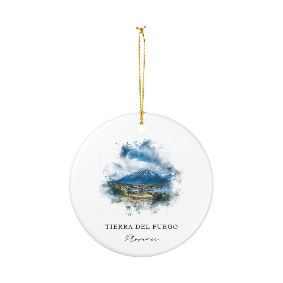 Tierra del Fuego Chile Ornament: Unique Tierra del Fuego Souvenir, Tierra del Fuego Chile Xmas Decor, and Authentic Tierra del Fuego Gift