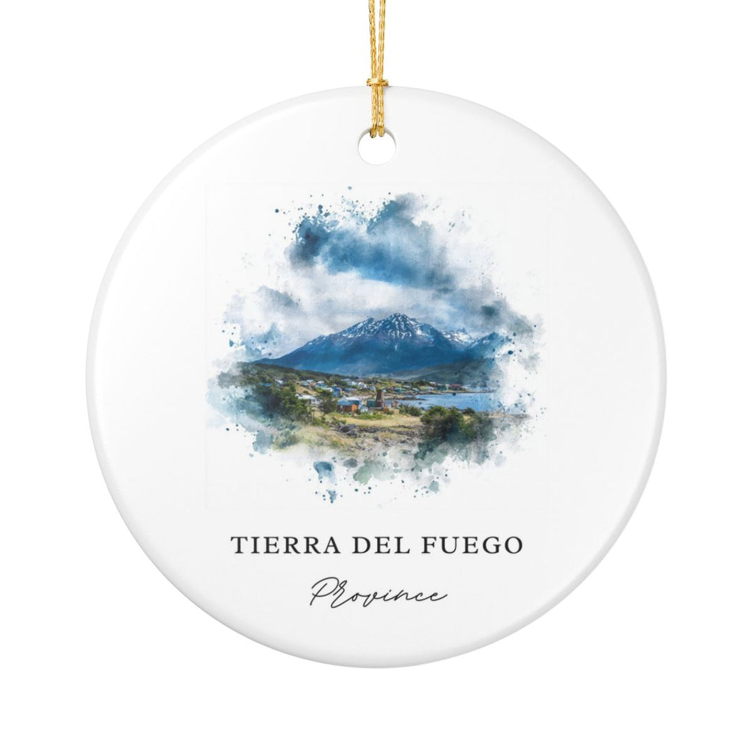 Tierra del Fuego Chile Ornament: Unique Tierra del Fuego Souvenir, Tierra del Fuego Chile Xmas Decor, and Authentic Tierra del Fuego Gift