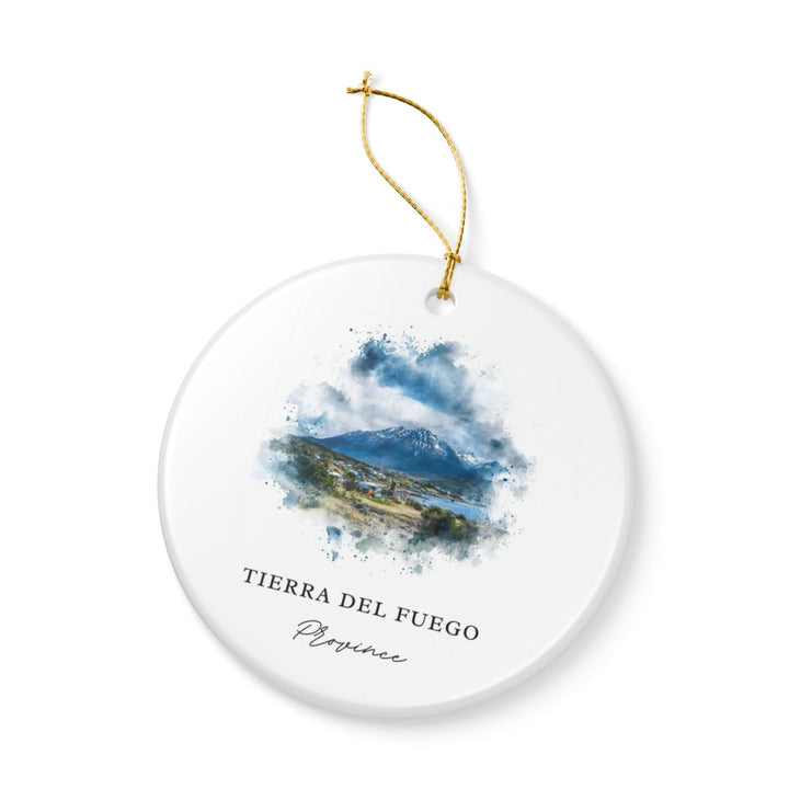 Tierra del Fuego Chile Ornament: Unique Tierra del Fuego Souvenir, Tierra del Fuego Chile Xmas Decor, and Authentic Tierra del Fuego Gift