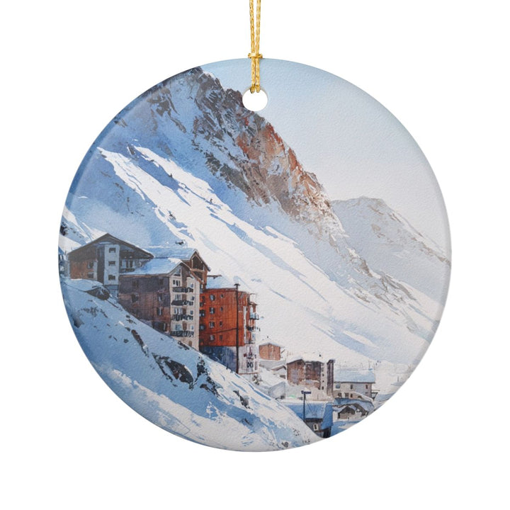 Tignes France Ornament: Unique Tignes Souvenir, Tignes France Xmas Decor, and Authentic Tignes Gift