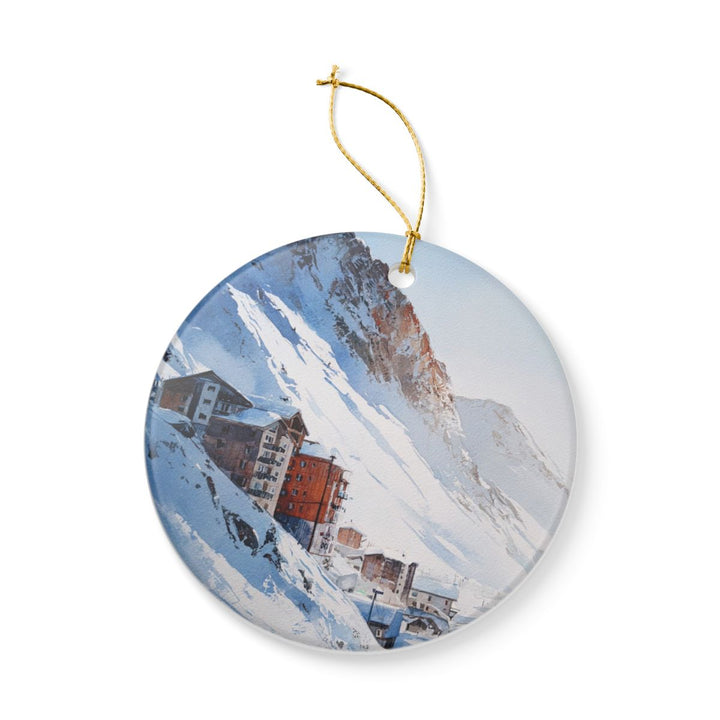 Tignes France Ornament: Unique Tignes Souvenir, Tignes France Xmas Decor, and Authentic Tignes Gift