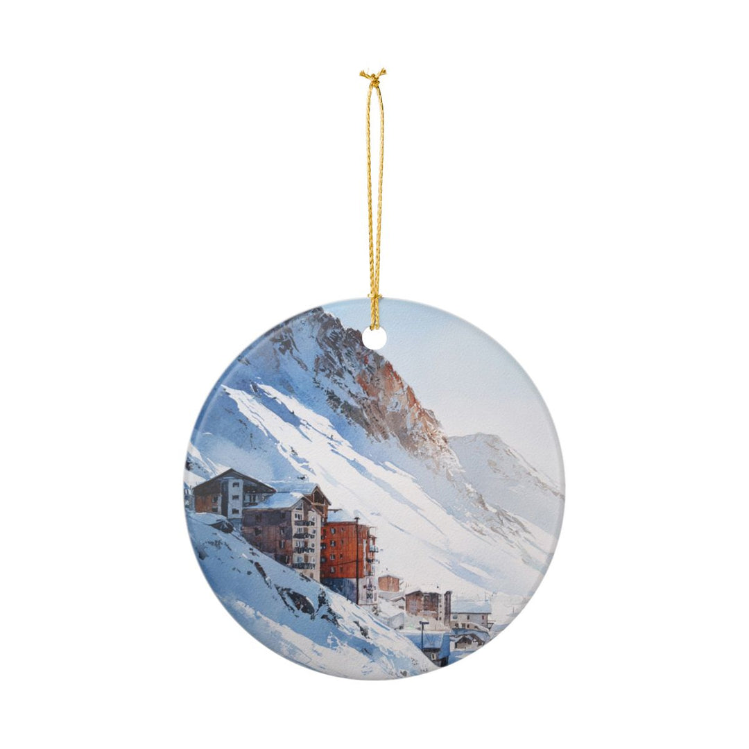 Tignes France Ornament: Unique Tignes Souvenir, Tignes France Xmas Decor, and Authentic Tignes Gift