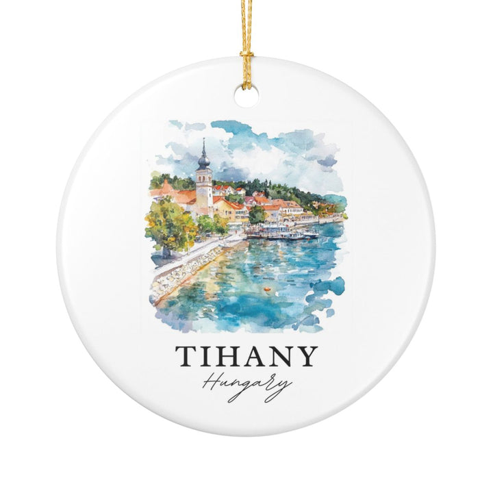 Tihany Ornament: Unique Tihany Souvenir, Tihany Xmas Decor, and Authentic Tihany Gift