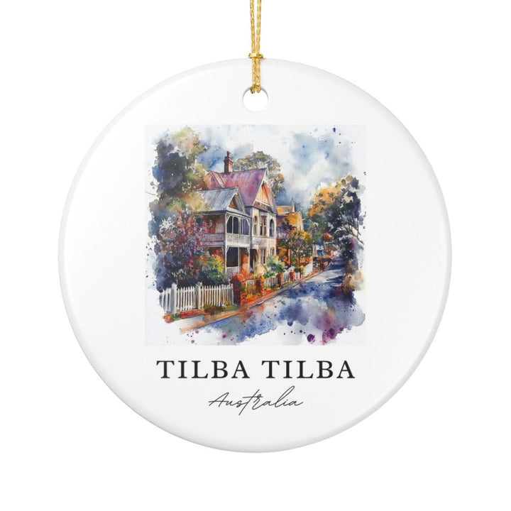 Tilba Tilba Australia Ornament: Unique Tilba Tilba Souvenir, Tilba Tilba Australia Xmas Decor, and Authentic Tilba Tilba Gift