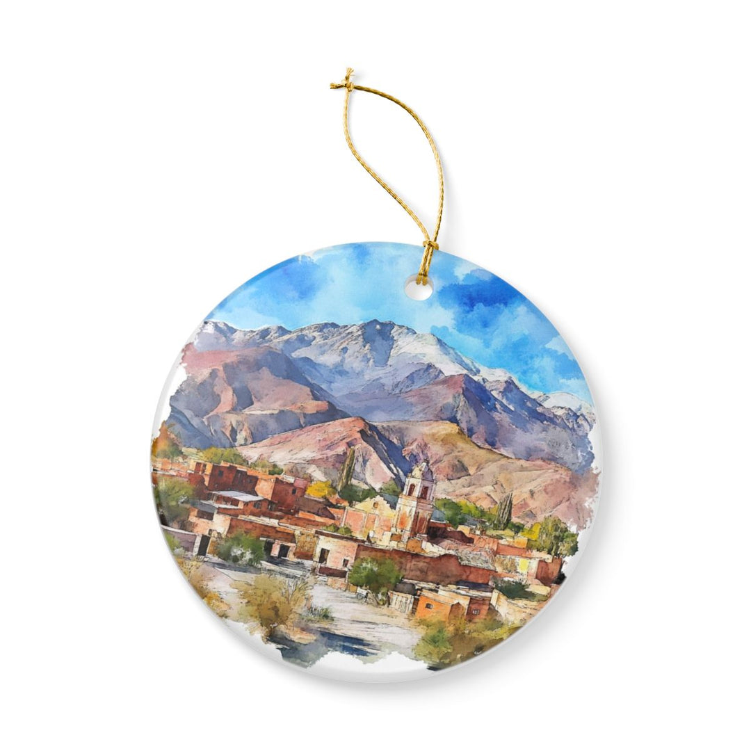 Tilcara Argentina Ornament: Unique Tilcara Souvenir, Tilcara Argentina Xmas Decor, and Authentic Tilcara Gift