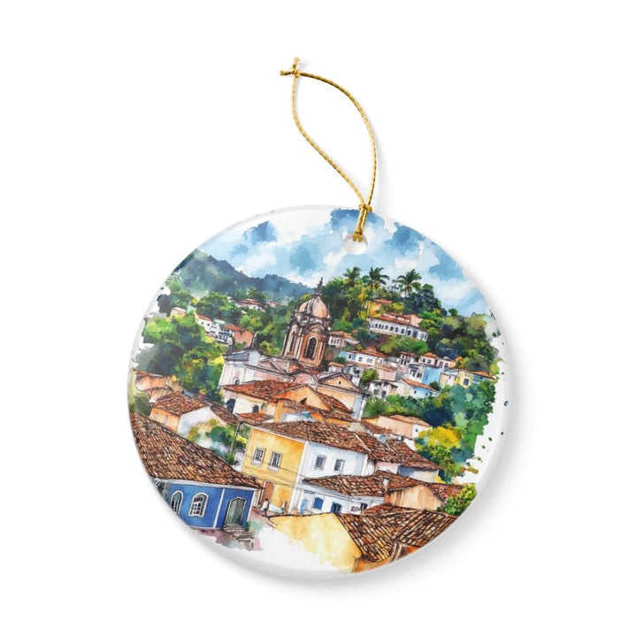 Tiradentes Brazil Ornament: Unique Tiradentes Souvenir, Tiradentes Brazil Xmas Decor, and Authentic Tiradentes Gift