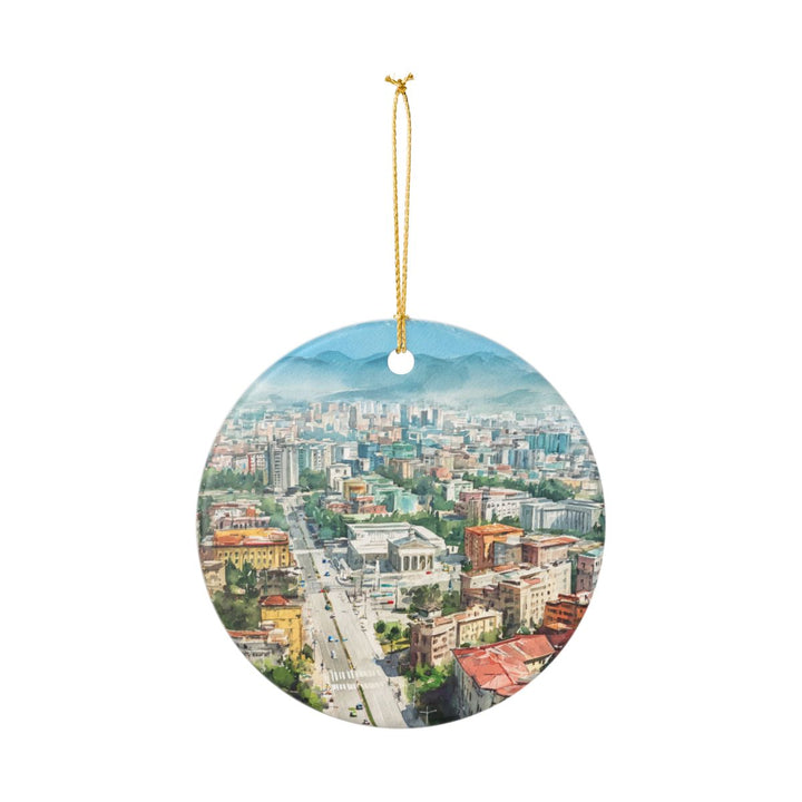 Tirana Albania Ornament: Unique Tirana Albania Souvenir, Tirana Albania Xmas Decor, and Authentic Tirana Albania Gift