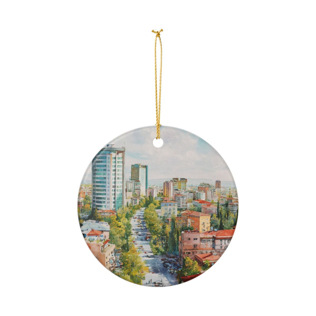 Tirana Albania Ornament: Unique Tirana Albania Souvenir, Tirana Albania Xmas Decor, and Authentic Tirana Albania Gift