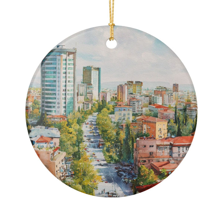 Tirana Albania Ornament: Unique Tirana Albania Souvenir, Tirana Albania Xmas Decor, and Authentic Tirana Albania Gift