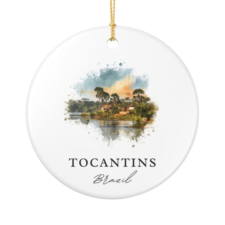 Tocantins Brazil Ornament: Unique Tocantins Souvenir, Tocantins Brazil Xmas Decor, and Authentic Tocantins Gift