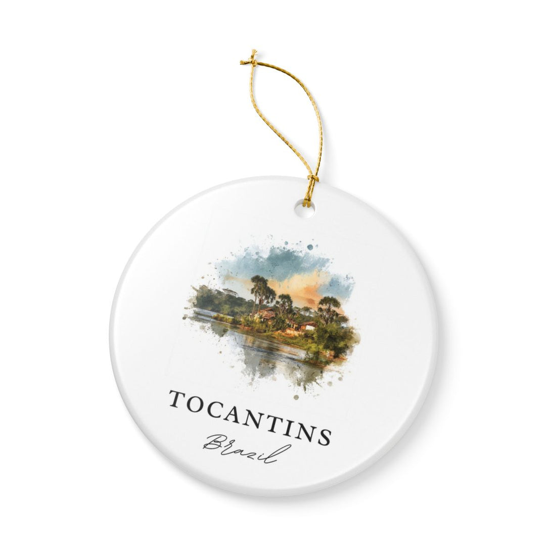 Tocantins Brazil Ornament: Unique Tocantins Souvenir, Tocantins Brazil Xmas Decor, and Authentic Tocantins Gift